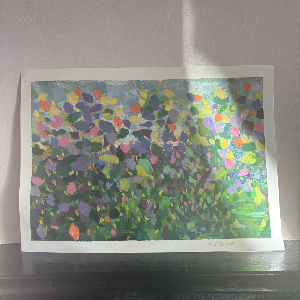 ‘Wild Meadow’ - Original Floral Abstract Art - 21x29.7cm